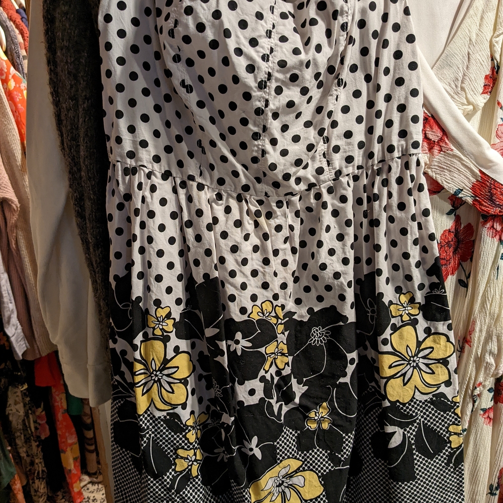 Polka Dot Floral Dress